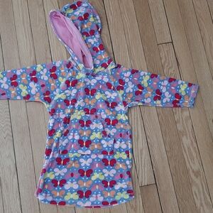 JoJo Maman Bebe Pink and Blue Hooded Swim Coverup
